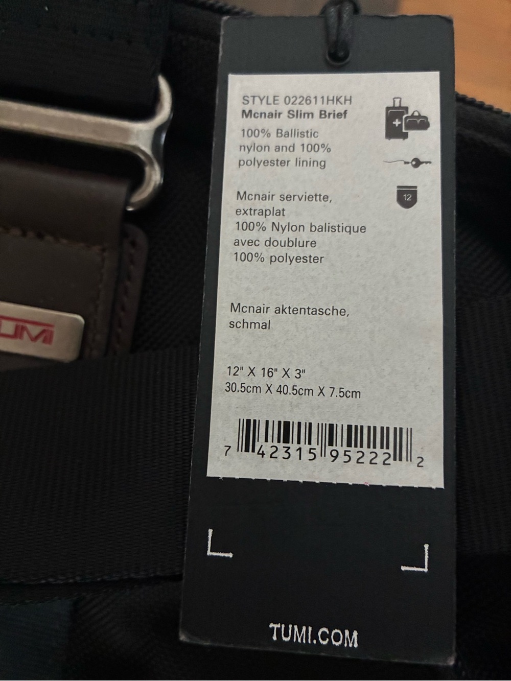 NWT TUMI Alpha Bravo Black Briefcase - Picture 4 of 4